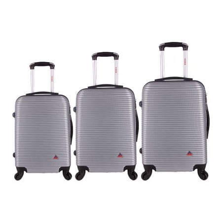 Rta Products Llc InUSA Royal Lightweight Hardside Spinner 3-Piece Luggage Set 20"/24"/28" - Silver IUROYSML-SIL